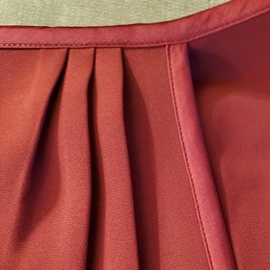 Ann Taylor Red pleated top skirt